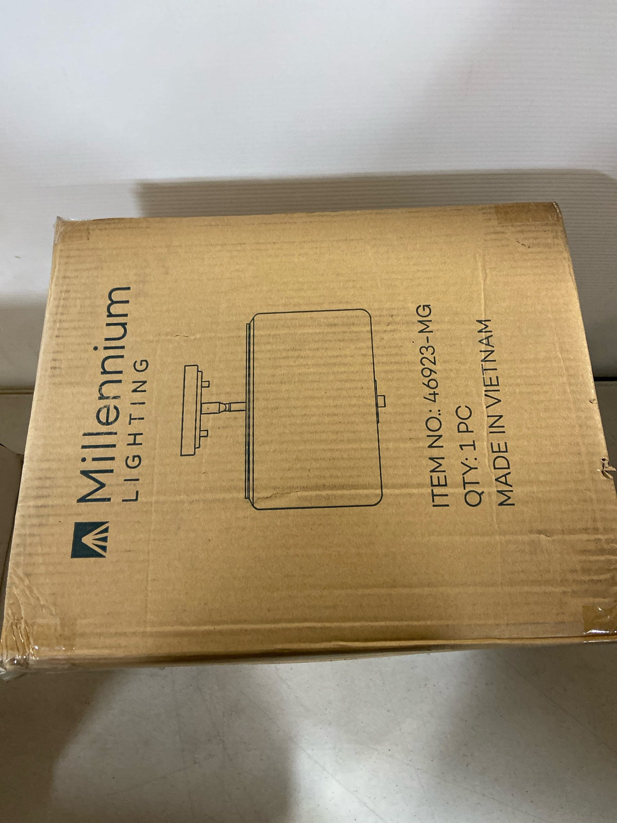 Millennium Lighting 46923-MG Asheville 3 Light 11" Wide Semi-Flush Drum Ceiling Fixture - Modern Gold