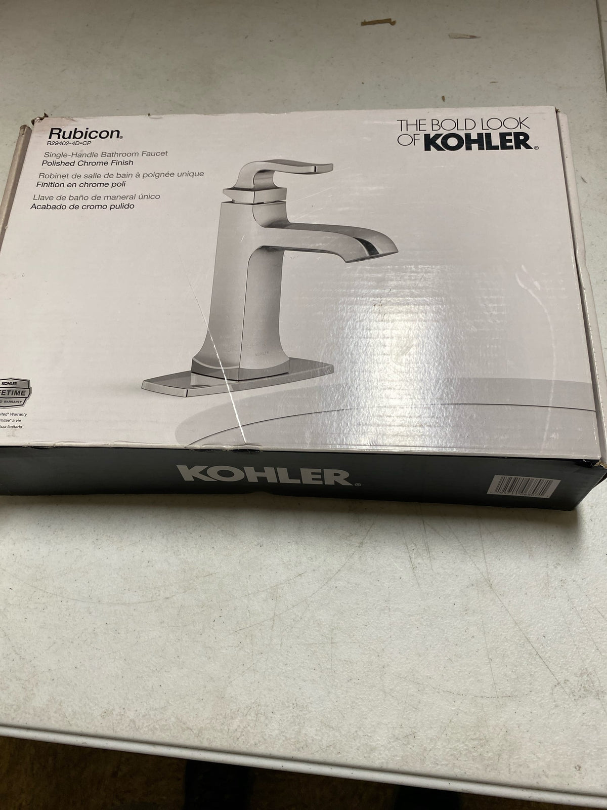 Kohler R29402-4D-CP Rubicon Single Hole Single Handle Bathroom Faucet in Polished Chrome
