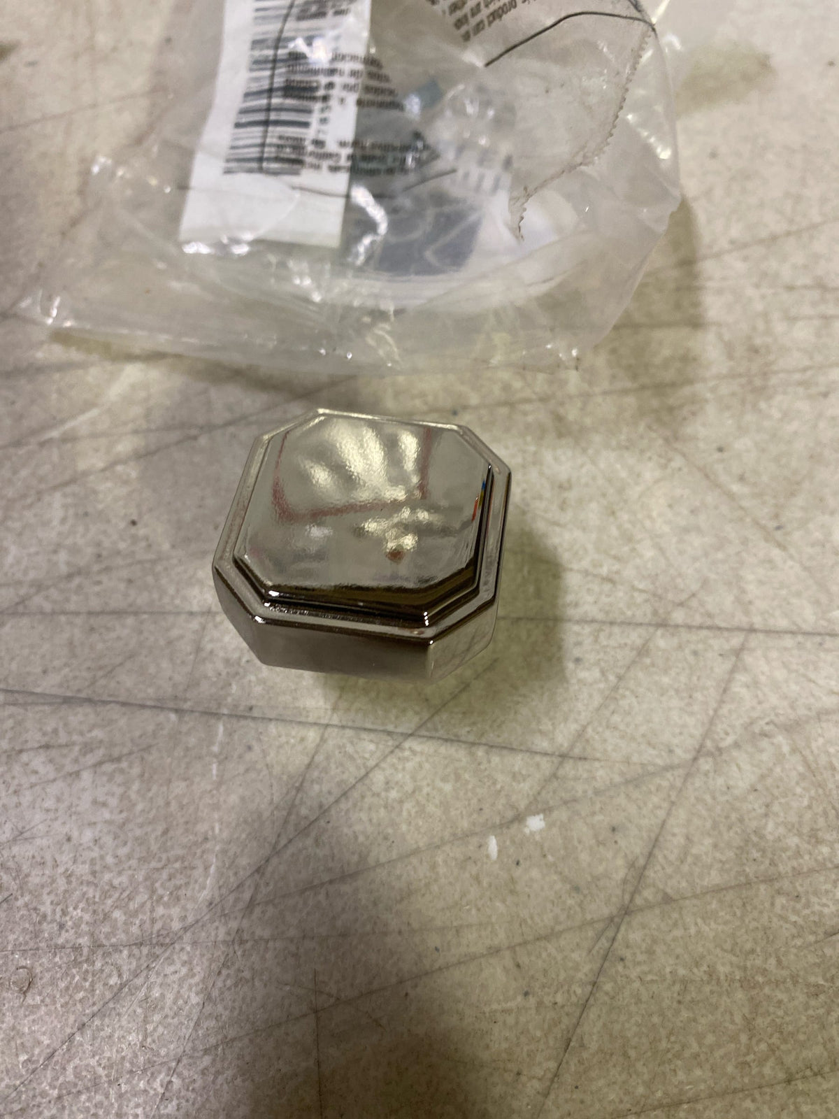 Belwith Keeler B076895-14 Monroe 1-5/16" Stepped Square Cabinet Knob / Drawer Knob - Polished Nickel