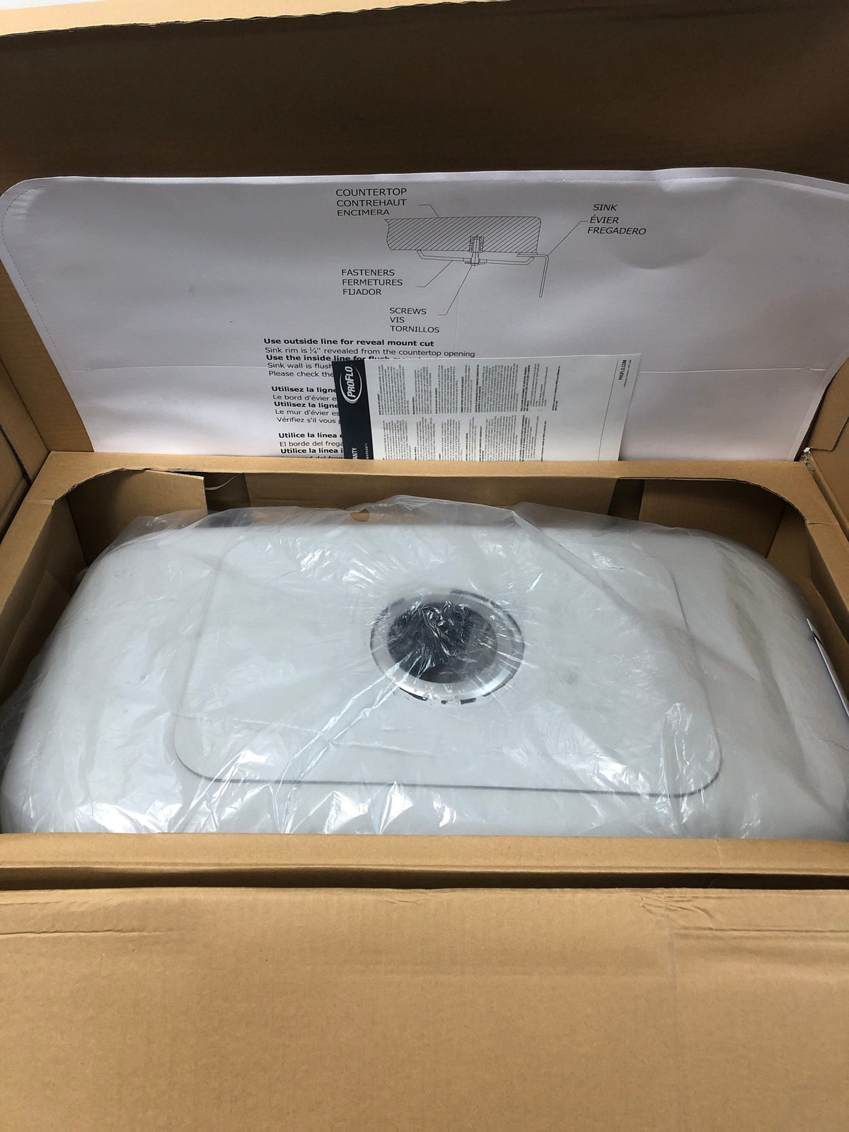 PROFLO PFUC308A6 Plomosa 29-3/4" Undermount Single Basin Stainless Steel Kitchen Sink - Stainless Steel