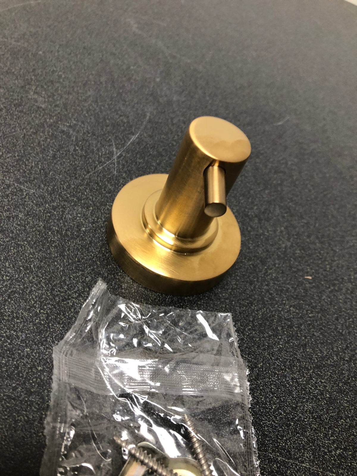 Signature Hardware 483946 Lexia Single Robe Hook - Brushed Gold