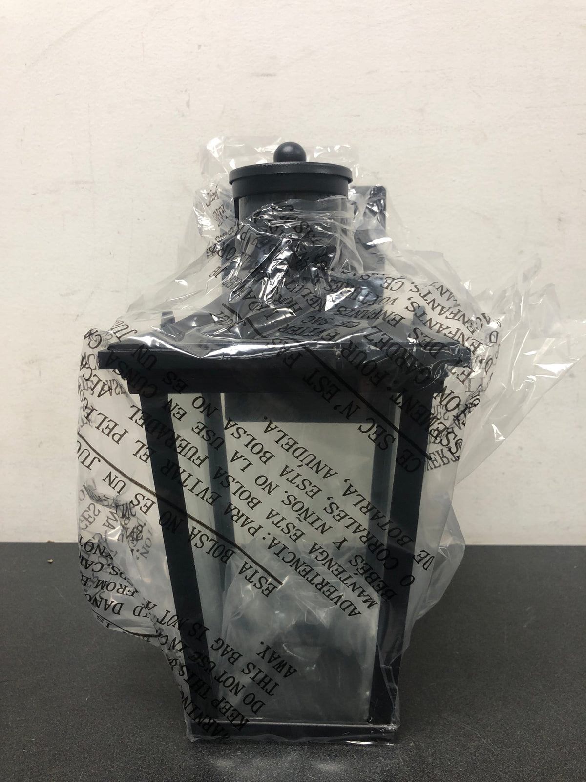 Lnc LMRZUMA278AS8C Modern 1-Light Black Dusk to Dawn Outdoor Wall Light with Motion Sensor Exterior Wall Sconce with Clear Glass Shade
