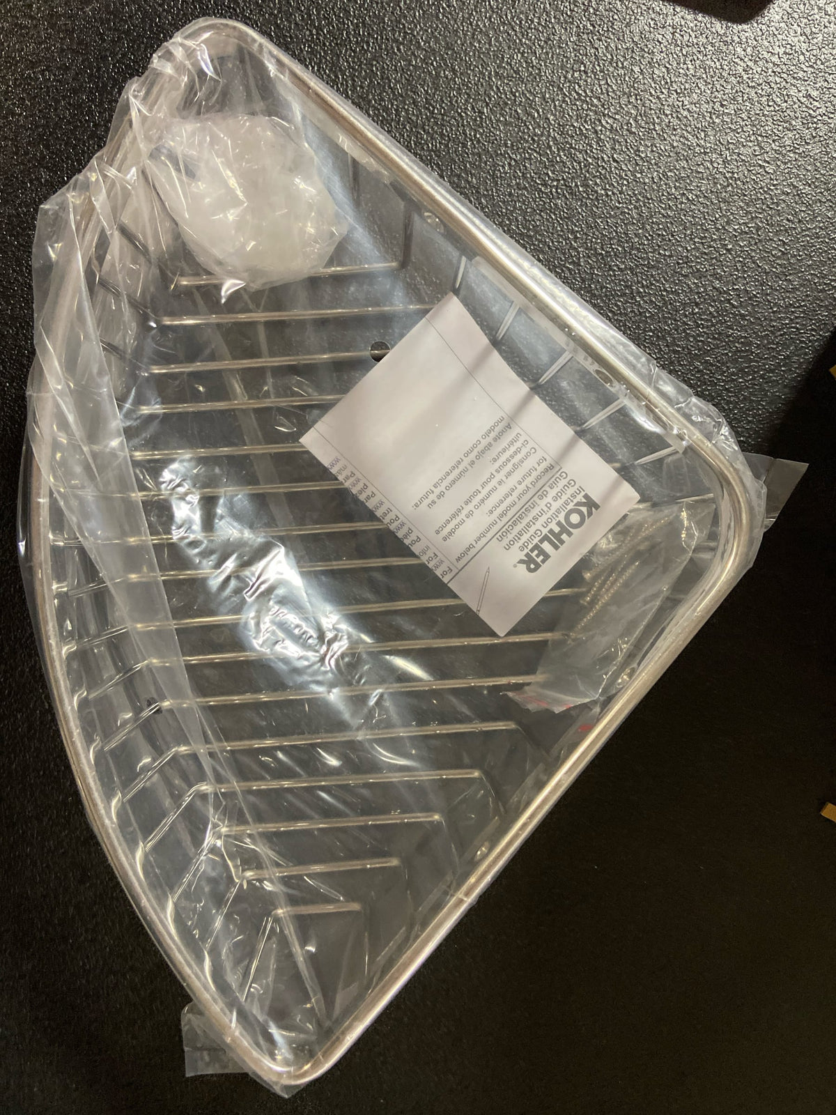 Kohler K-1897-S Large Shower Basket in Polished Stainless