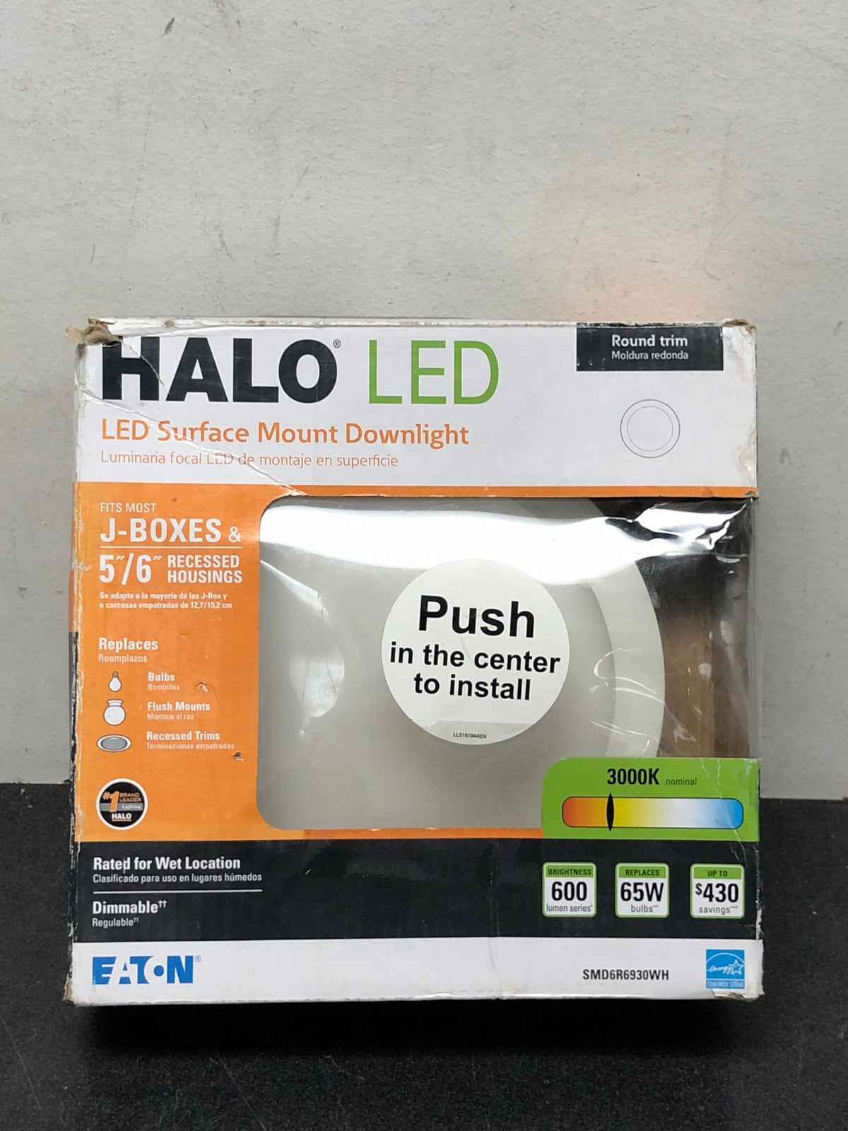Halo White 6 in. W Plastic LED Retrofit Kit