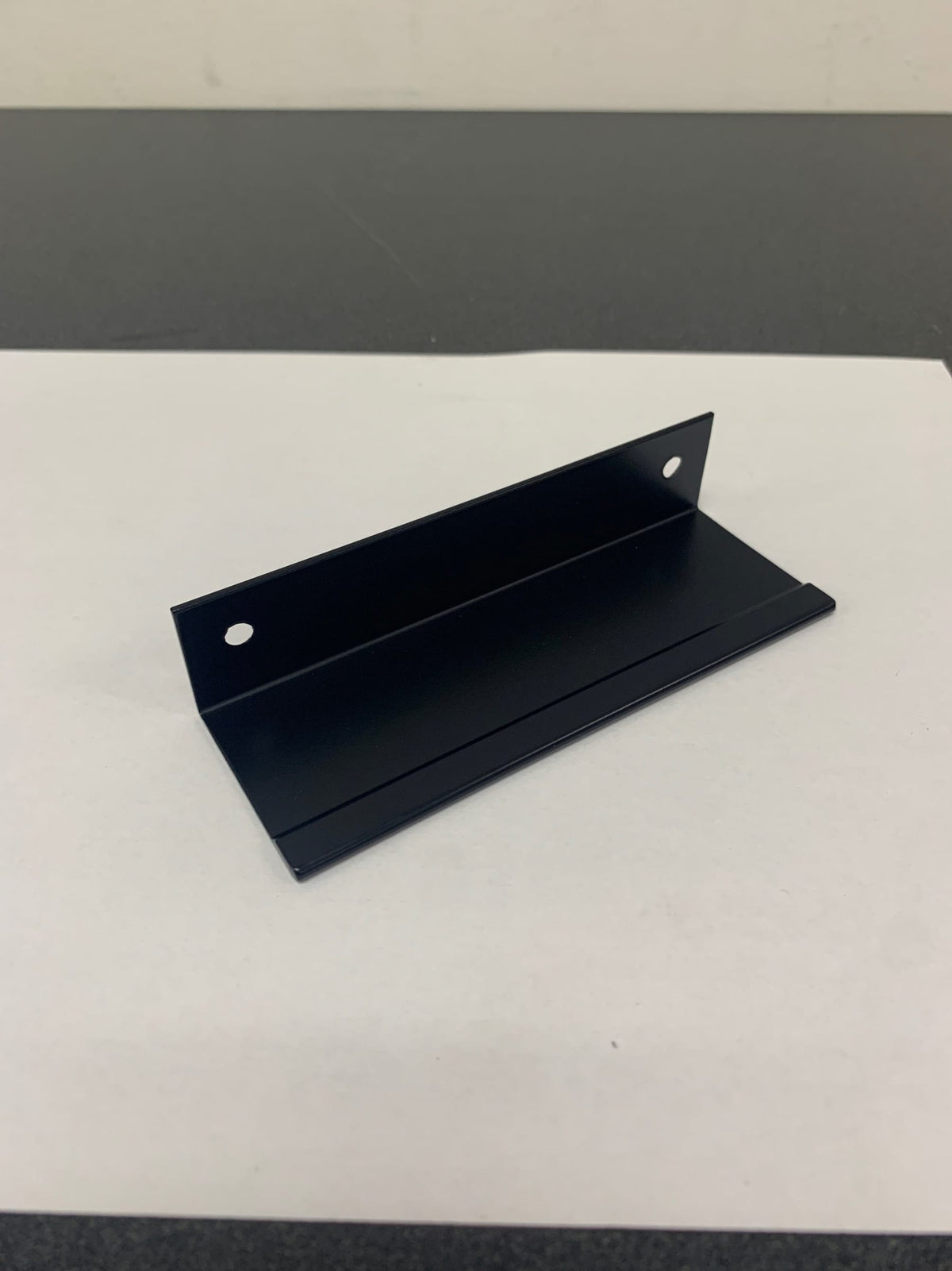 Amerock BP36574FB Edge Pull 4-1/2 Inch Long Finger Cabinet Pull - Flat Black