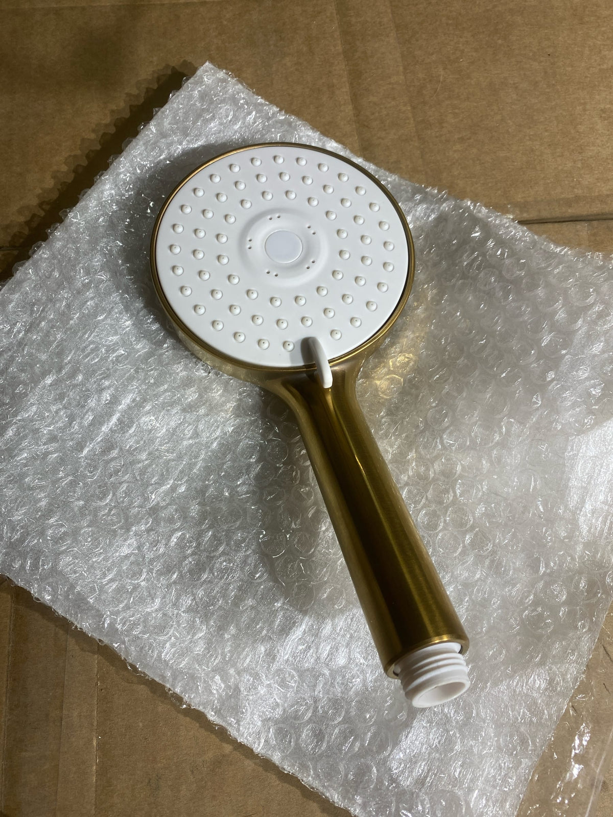 Signature Hardware SHHS4110GBG Round Paddle 1.8 GPM Multi Function Hand Shower - Brushed Gold