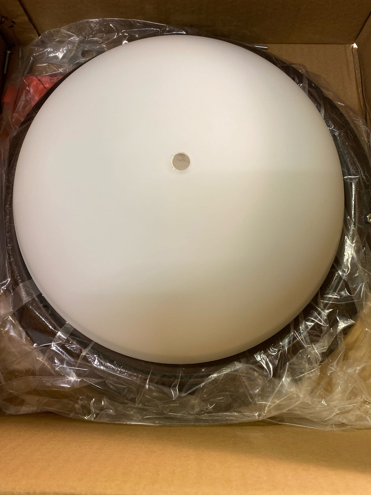 Capital Lighting 214731BZ 3 Light 15" Wide Flush Mount Bowl Ceiling Fixture with Frosted Glass Shade - Bronze