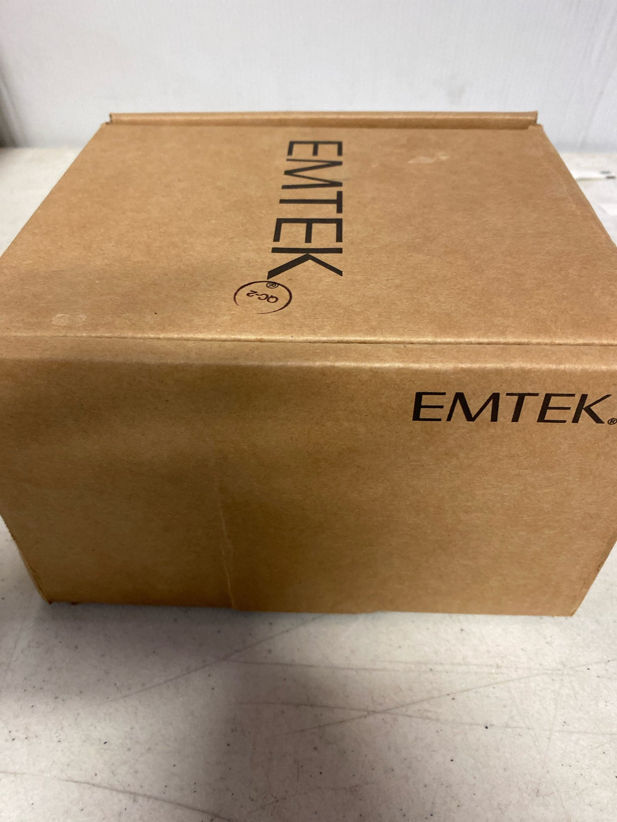 Emtek 5123HLOUS19LH Helios Left Handed Single Cylinder Keyed Entry Door Lever Set with Modern Rectangular Rose - Flat Black