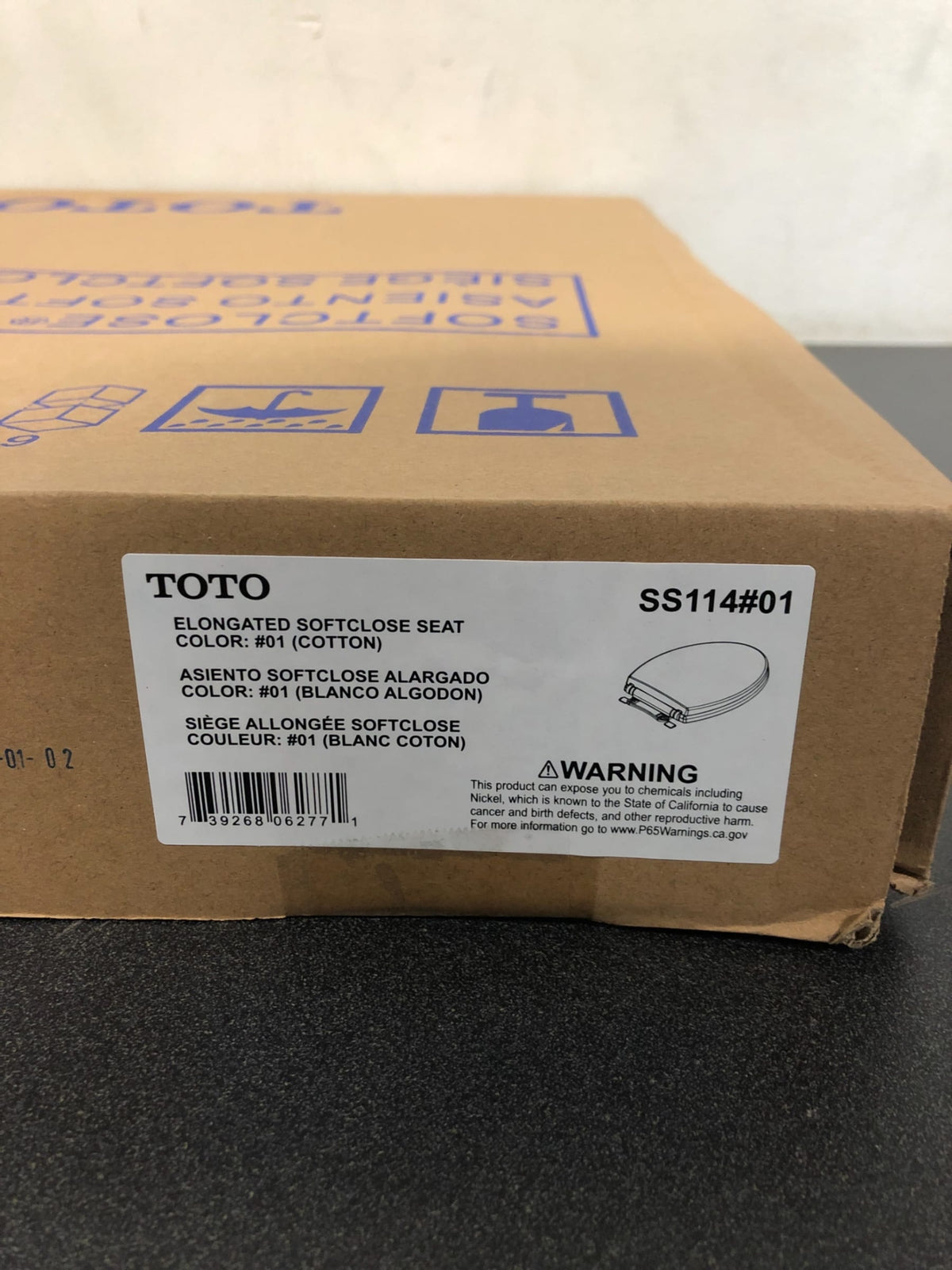 TOTO SoftClose Elongated Closed-Front Toilet Seat and Lid
