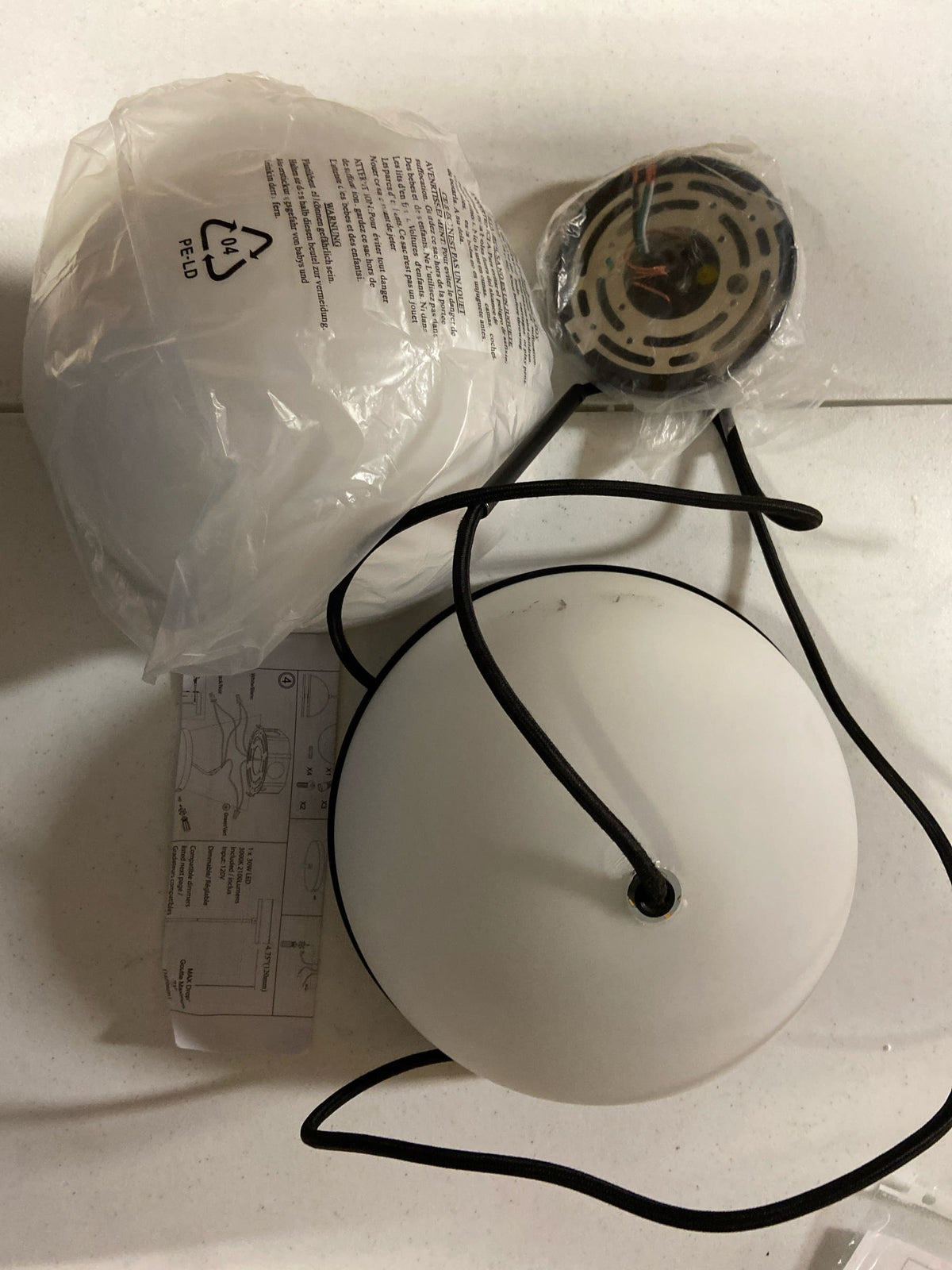 Dainolite AMC-1330LEDP-MB Atomic 12" Wide LED Pendant - Matte Black