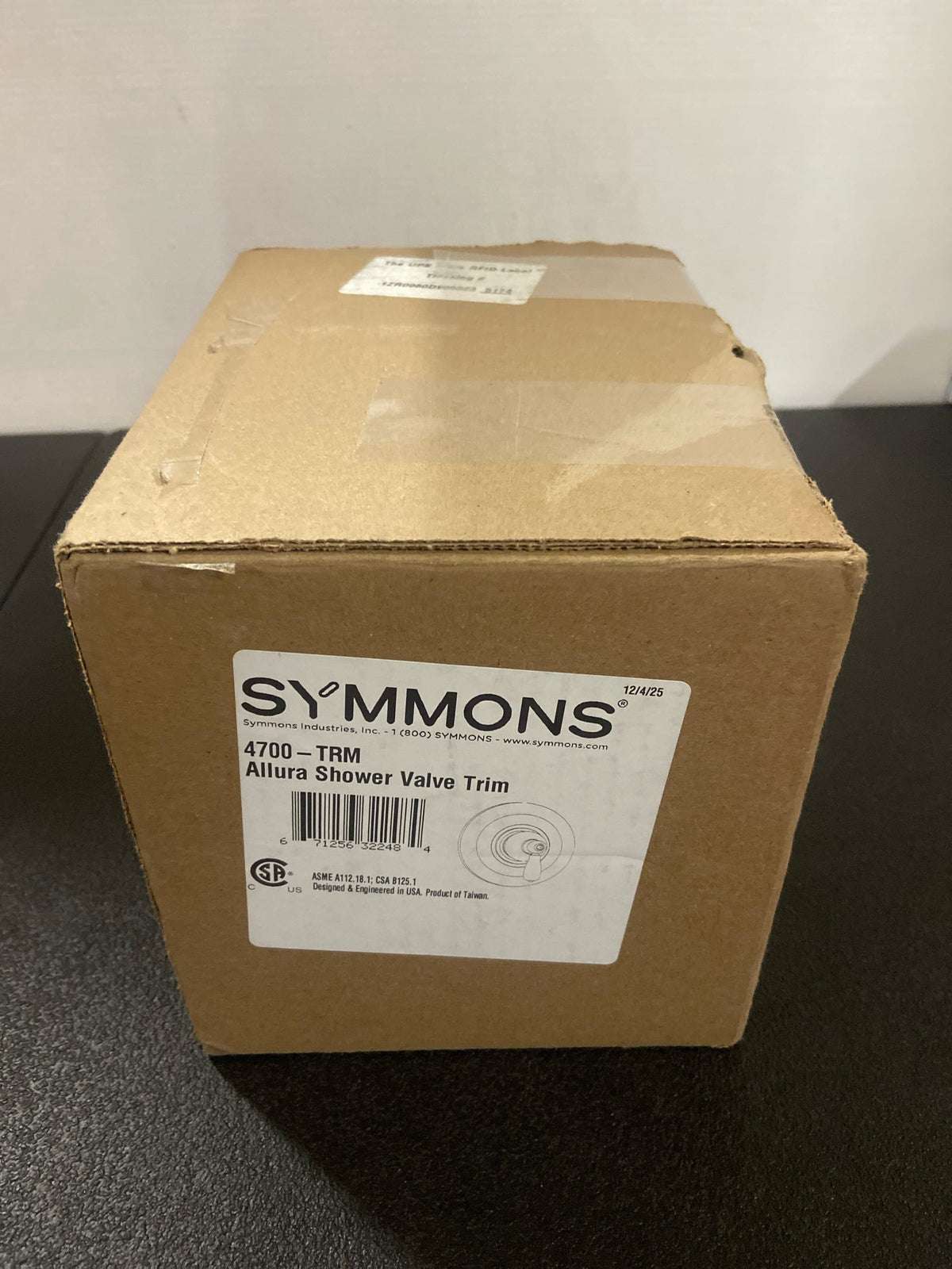 Symmons 4700-TRM Allura Single Function Pressure Balanced Valve Trim Only with Single Lever Handle - Less Rough In - Chrome