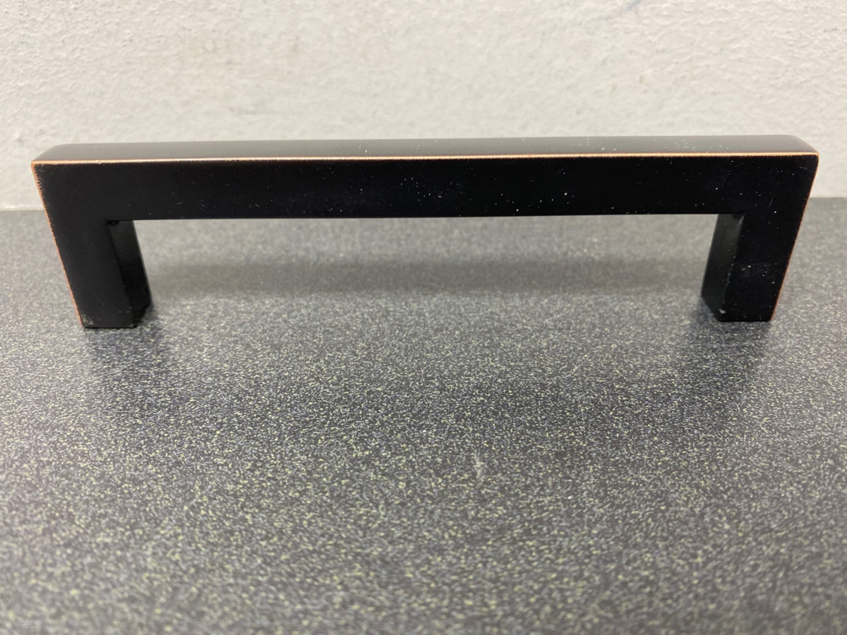 Emtek 86706US19 Warwick 5 Inch Center to Center Handle Cabinet Pull from the Modern Rectangular Collection - Flat Black