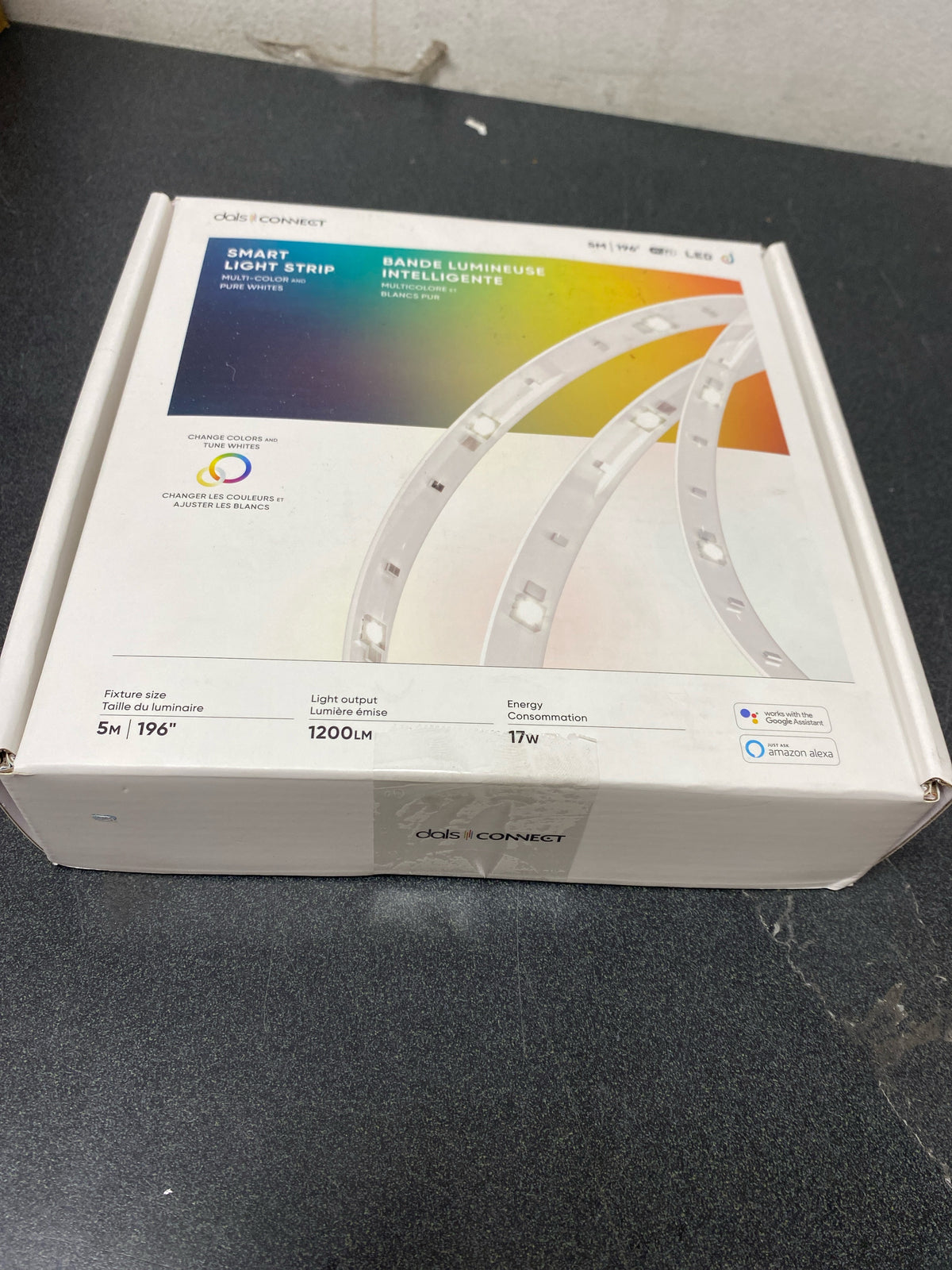 Dals LED Tape Light Kit Smart Light Strip 196” (5m) Full Color SM-TAP5M
