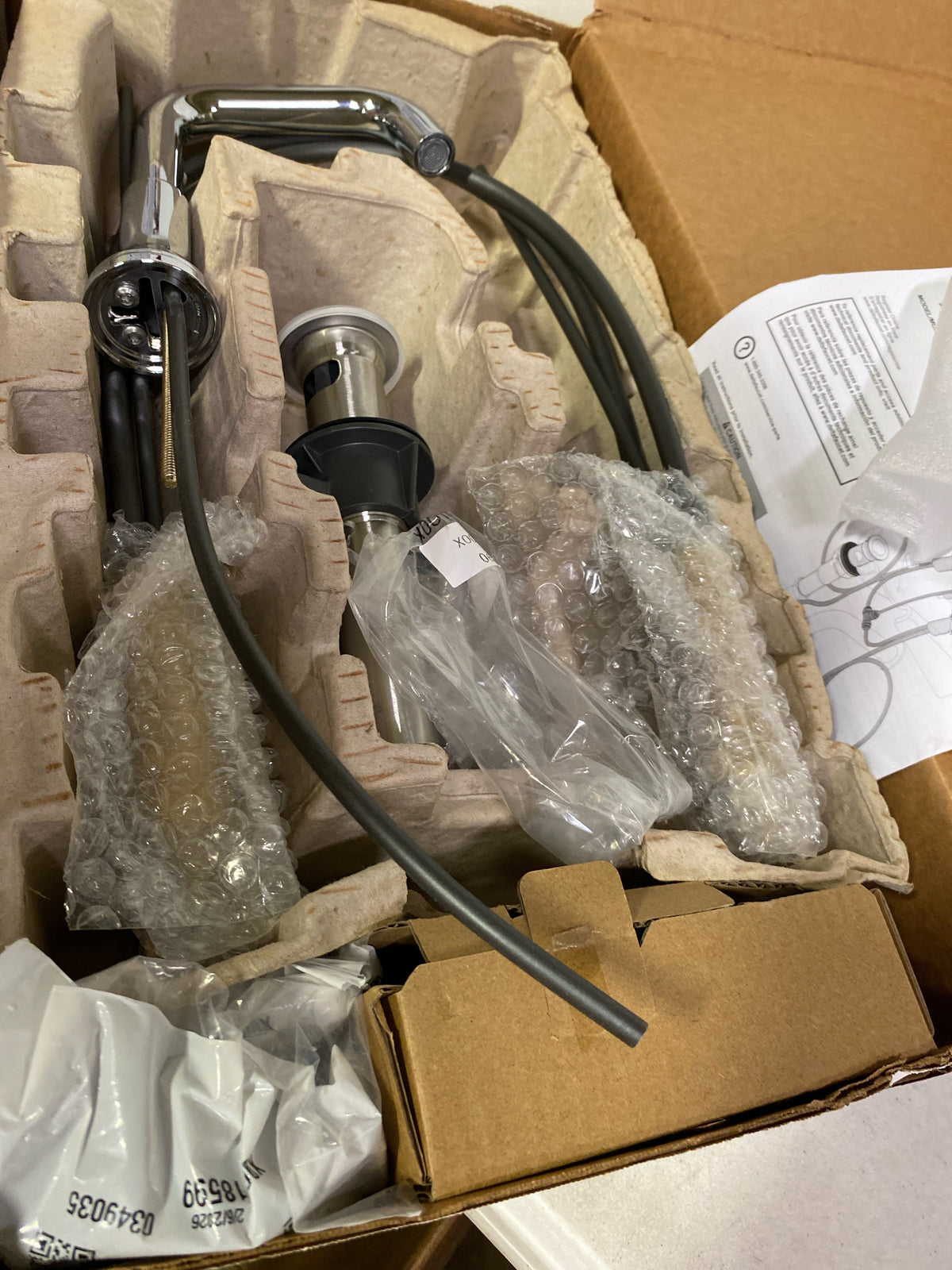 Delta 3554-MPU-DST Trinsic 1.2 GPM Widespread Bathroom Faucet with Push Pop-Up Drain Assembly - Chrome