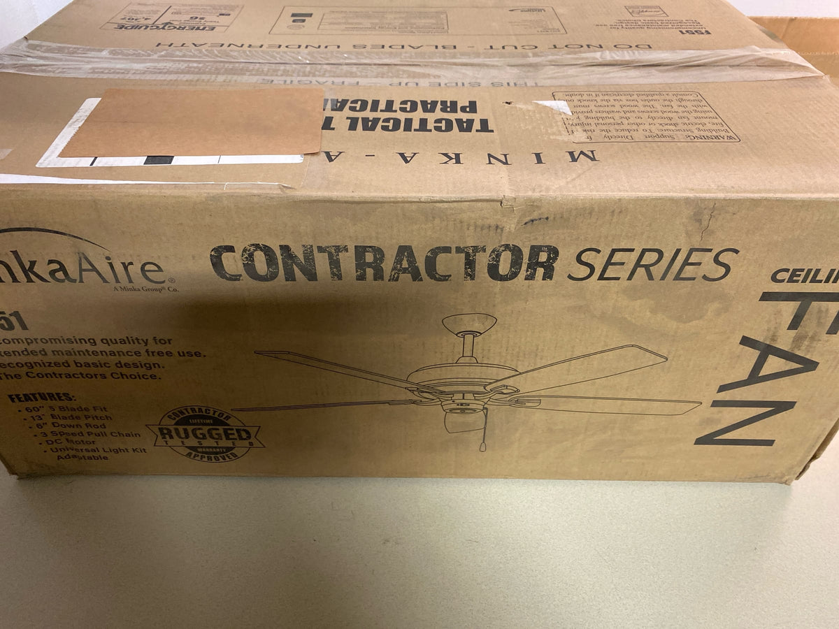 MinkaAire F551-BN Watt 60" 5 Blade Energy Star Indoor Ceiling Fan - Brushed Nickel