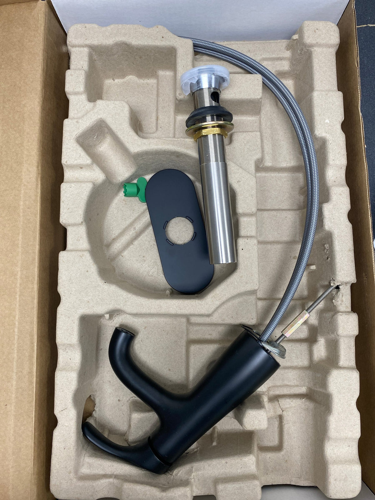 Kohler K-27389-4-BL Simplice 1.2 GPM Single Hole Bathroom Faucet with Clicker Drain Assembly - Matte Black