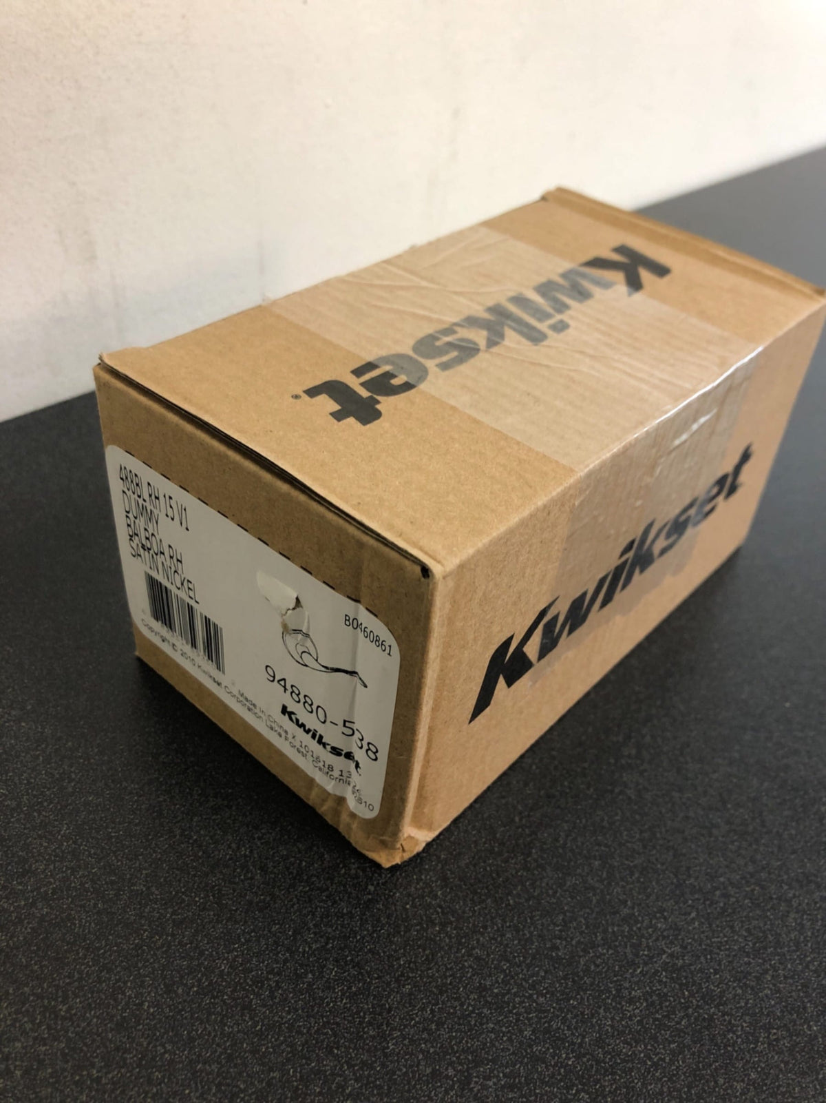 Kwikset Balboa Right Handed Non-Turning One-Sided Dummy Door Lever