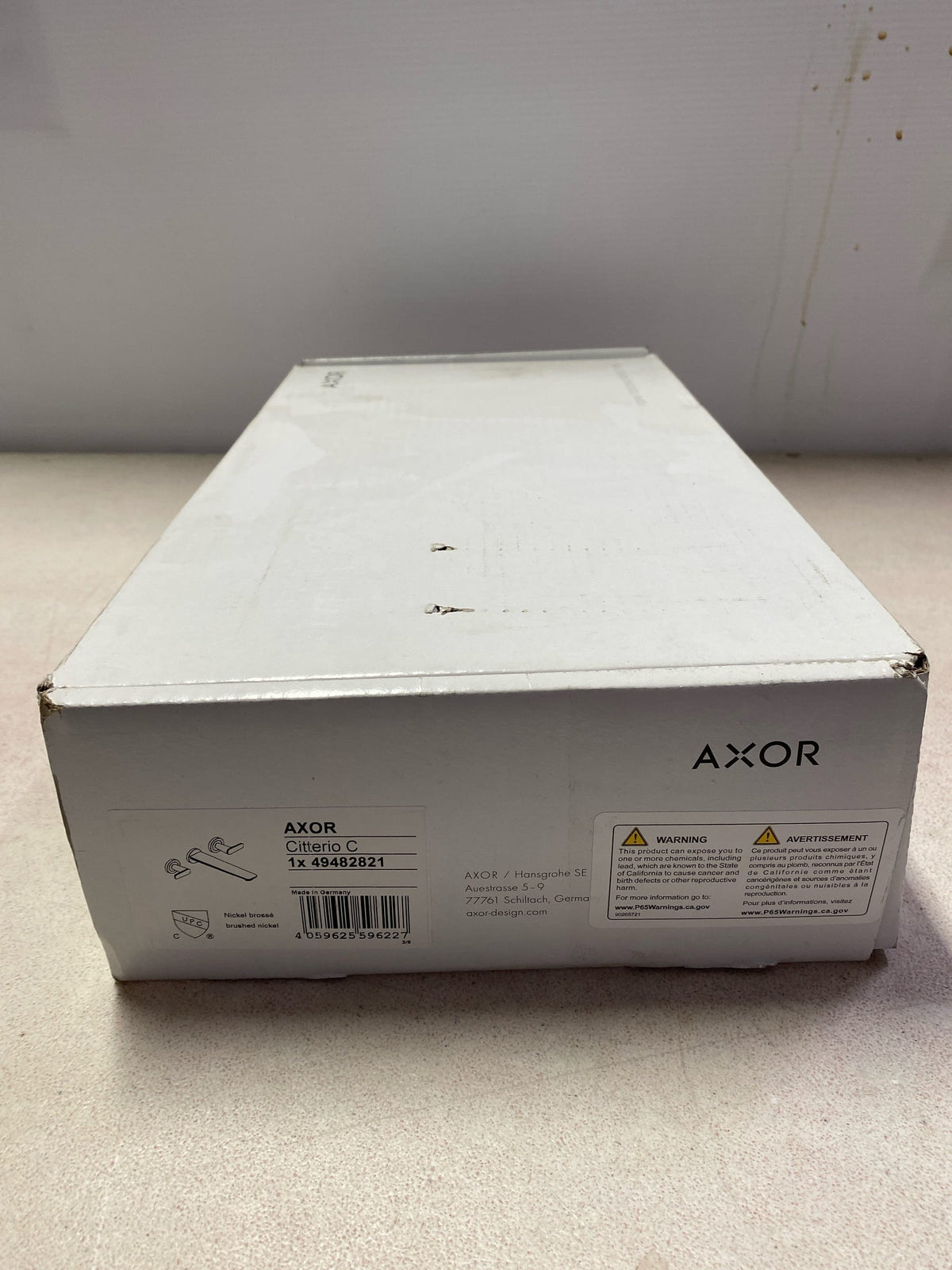 Axor 49482821 Citterio C 2 Handle Wall Mounted Tub Filler - Less Rough In - Brushed Nickel