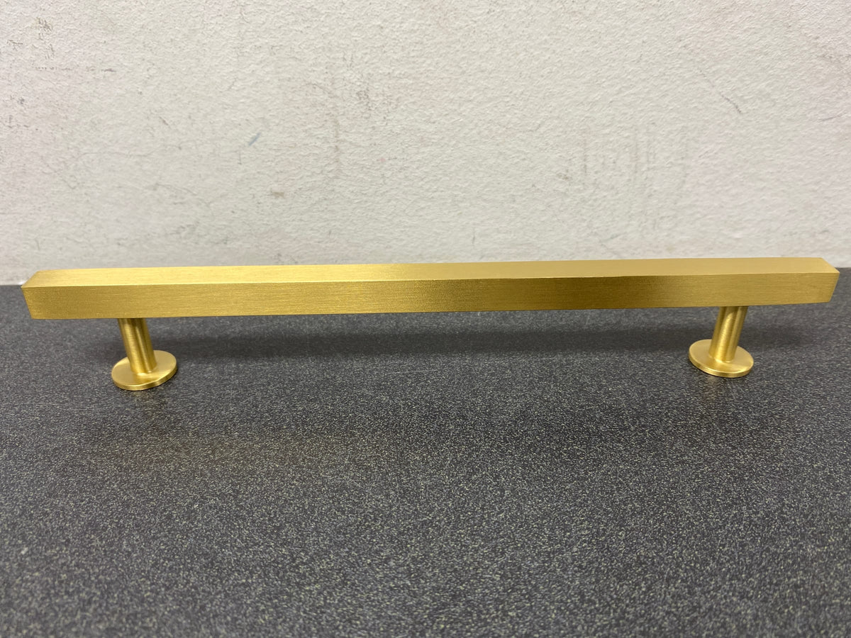 Deltana POM70U4 Pommel 7 Inch Center to Center Bar Cabinet Pull - Satin Brass