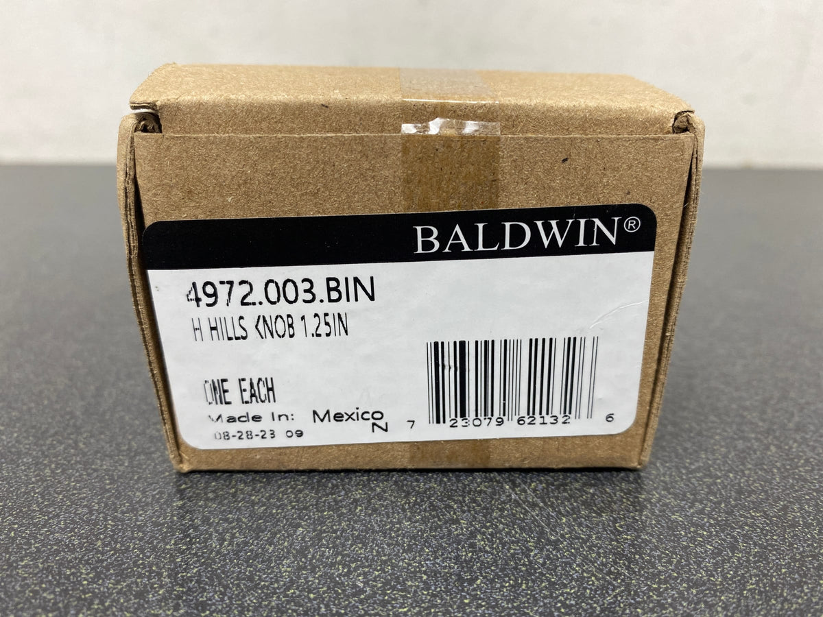 Baldwin 4972003BIN Hollywood Hills 1-1/4 Inch Mushroom Cabinet Knob from the Estate Collection - Lifetime Polished Brass