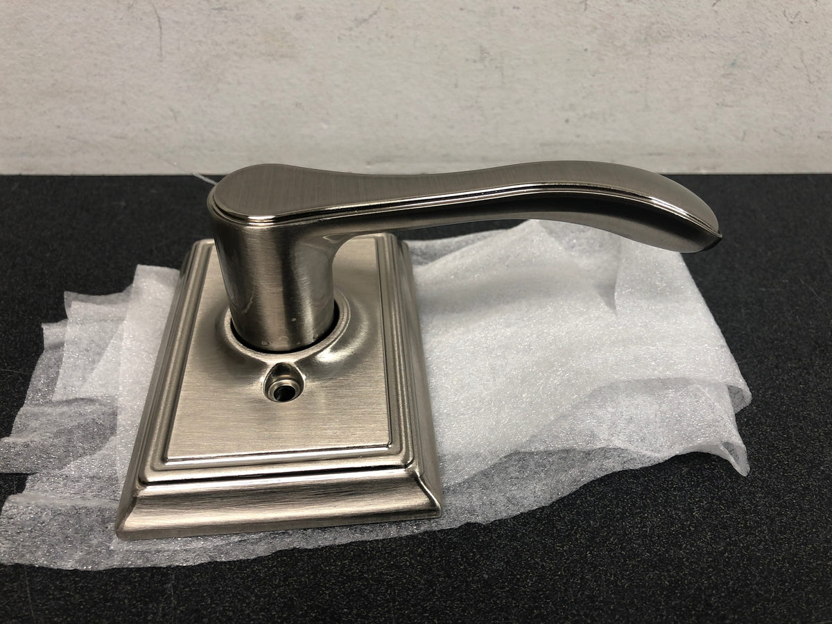 Schlage F170VLA619ADD Avila Non-Turning One-Sided Dummy Door Lever with Decorative Addison Trim - Satin Nickel