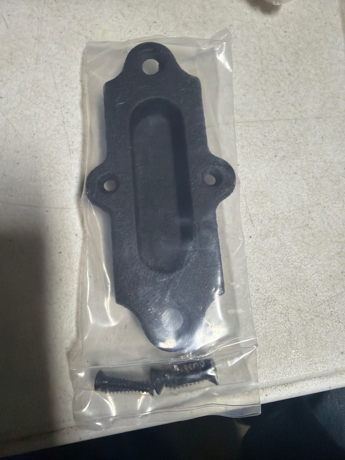 Leatherneck Flush Pull, Cast iron, Black