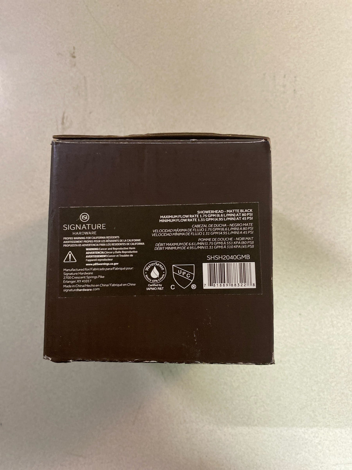 Signature Hardware SHSH2040GMB FundamentALL 4-1/2" Round Multifunction 1.75 GPM Shower Head - Matte Black