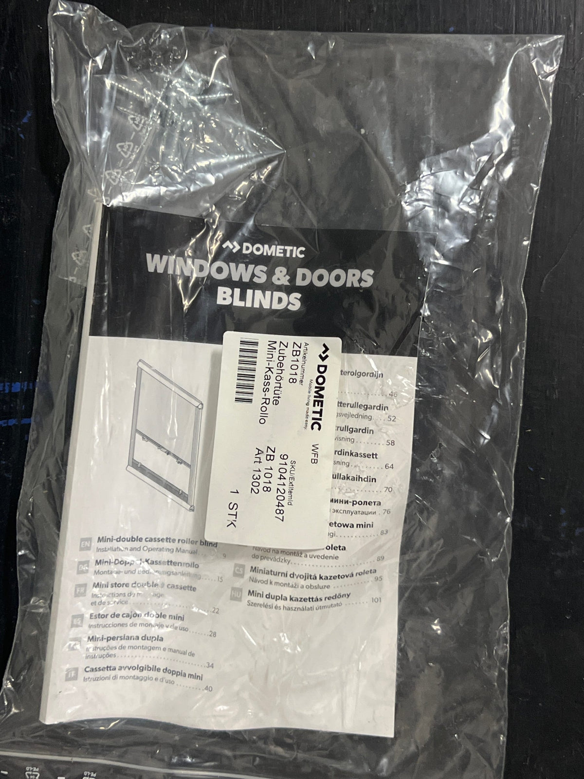 Dometic 9104119564 Replacment RV Blind 1350mm x 570mm