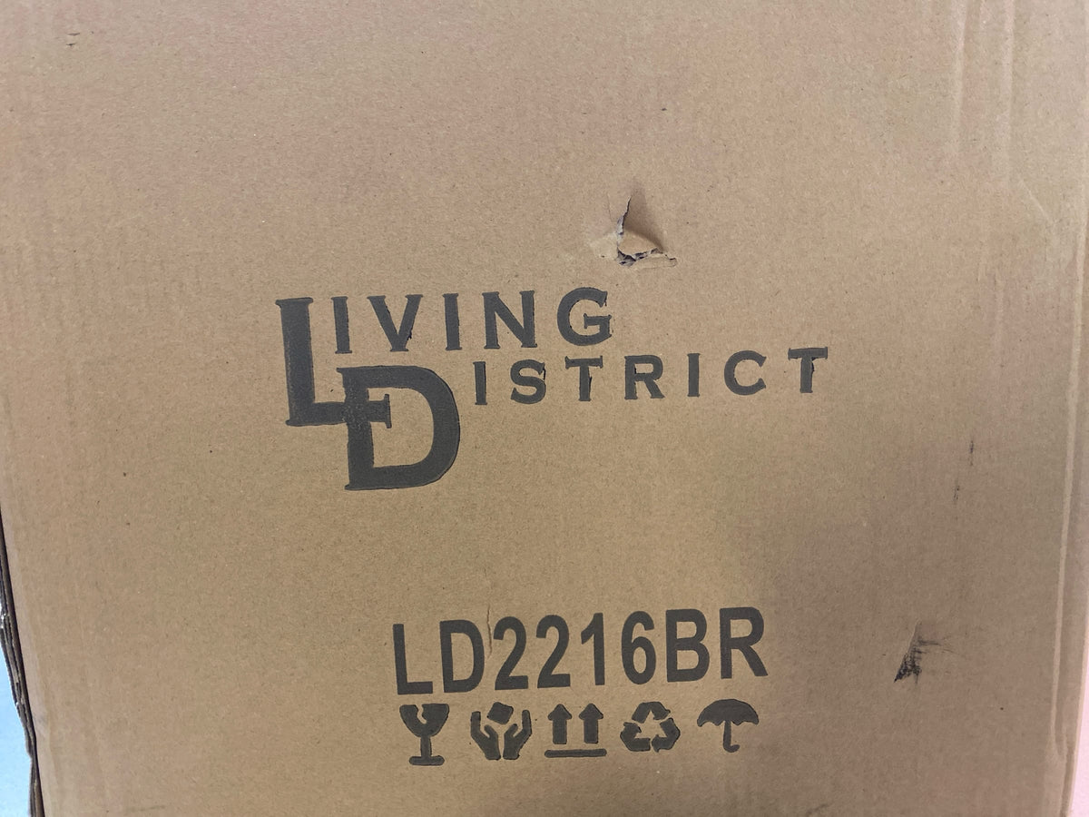 Living District LD2216BR Baxter 1 Light 14 inch Brass Pendant Ceiling Light