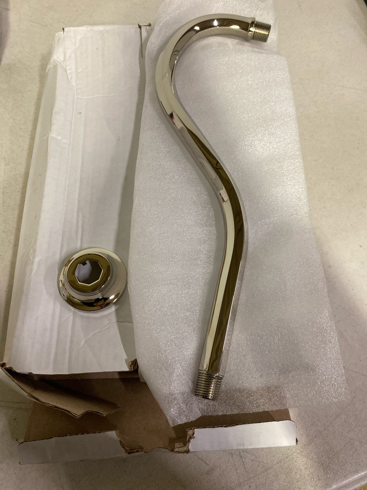 Brizo 83965-PN Beauclere 16" Shower Arm & Flange - Brilliance Polished Nickel