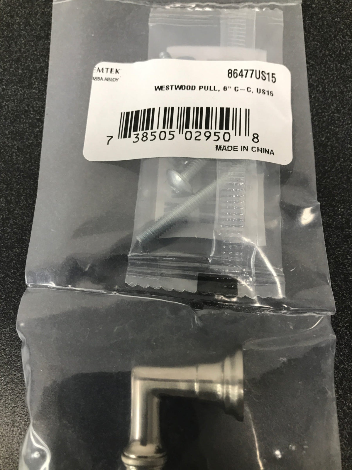 Emtek 86477US15 Westwood 6 Inch Center to Center Handle Cabinet Pull - Satin Nickel