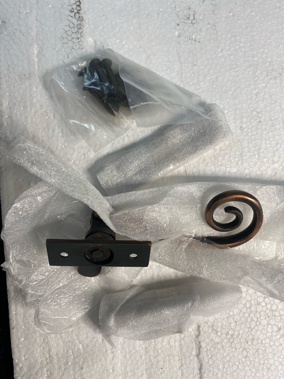 Signature Hardware 325346 Solid Brass Curly Reversible Casement Window Latch - Oil Rubbed Bronze