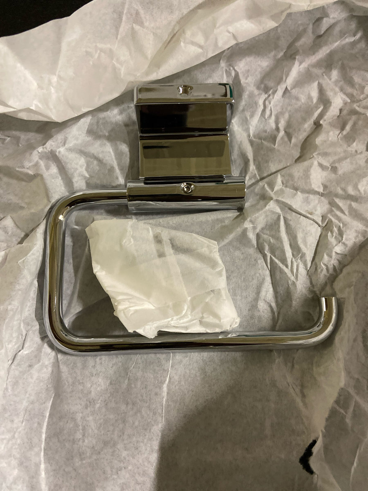 Hansgrohe 41788000 AddStoris S Modern Metal Wall Mounted Toilet Paper Holder - Chrome