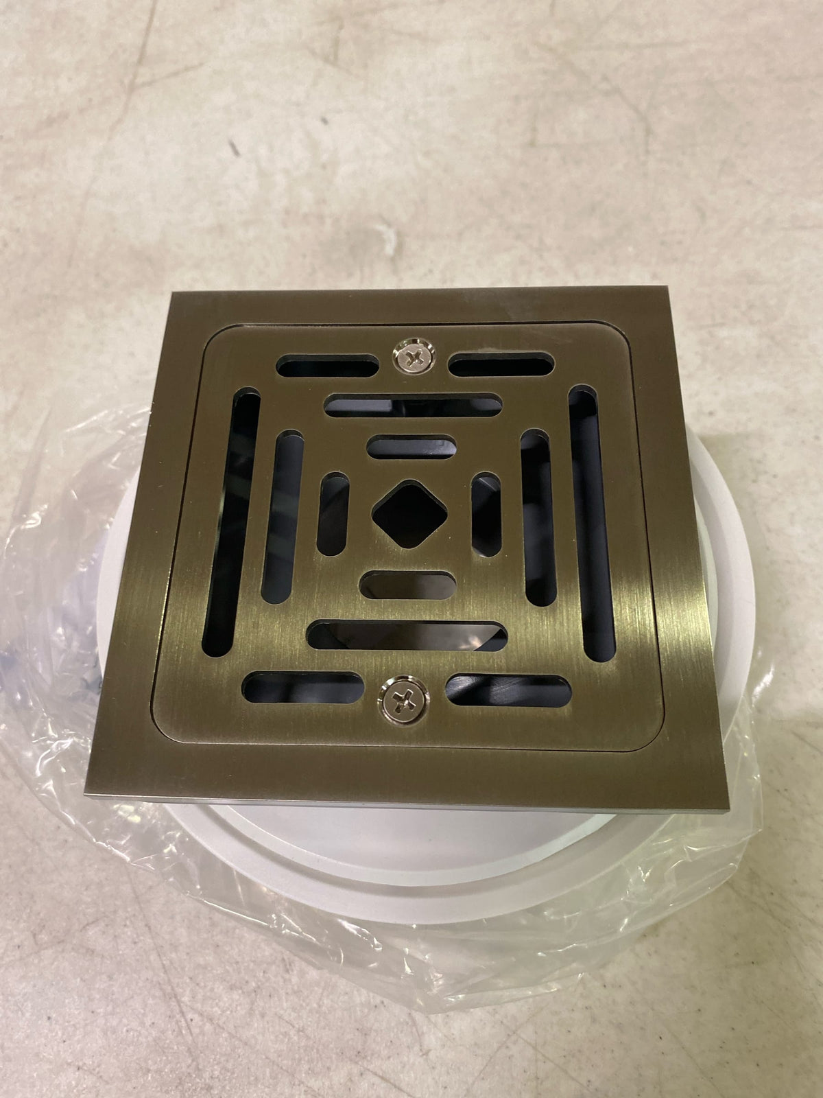 Signature Hardware SH607ZBN Adelphi 4-1/2" Pattern Grate Linear Shower Drain*NEW