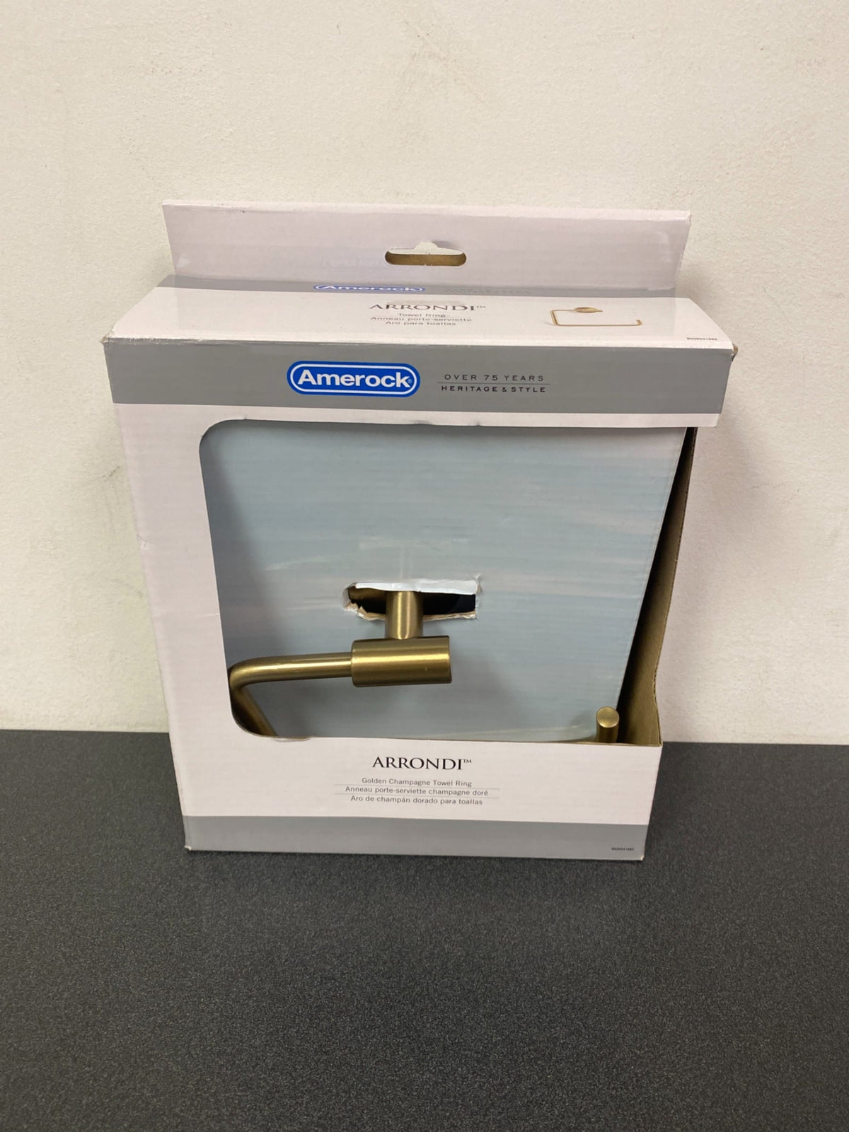 Amerock Arrondi Towel Ring in Brushed Bronze/Golden Champagne