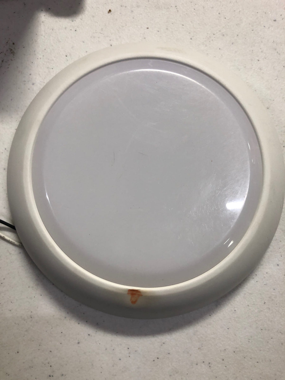 Halo CLD7089SWHR CLD 7 In. White Flush Mount with Frosted Glass Shade