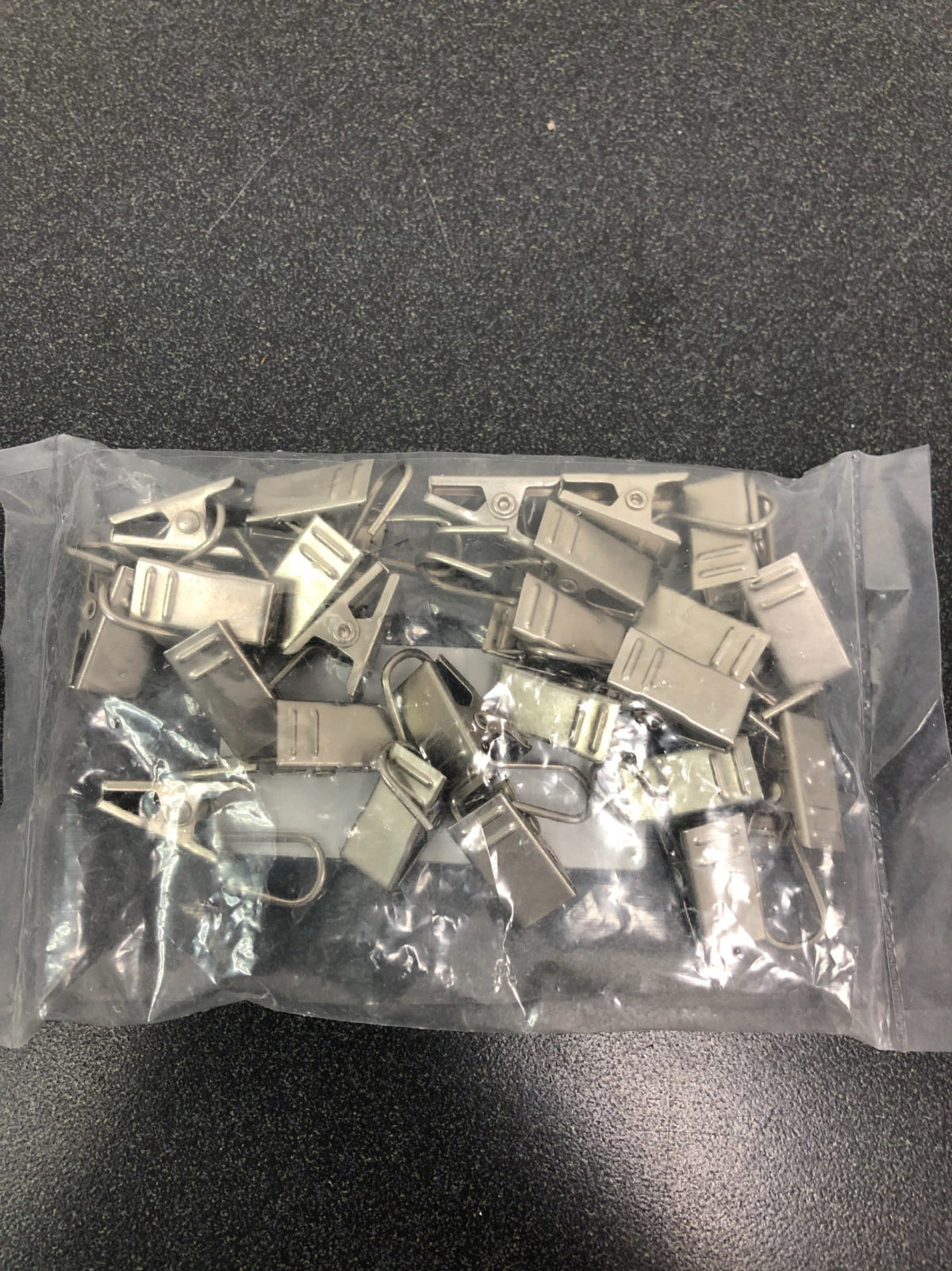 Clip with Hooks Finish: Satin Nickel