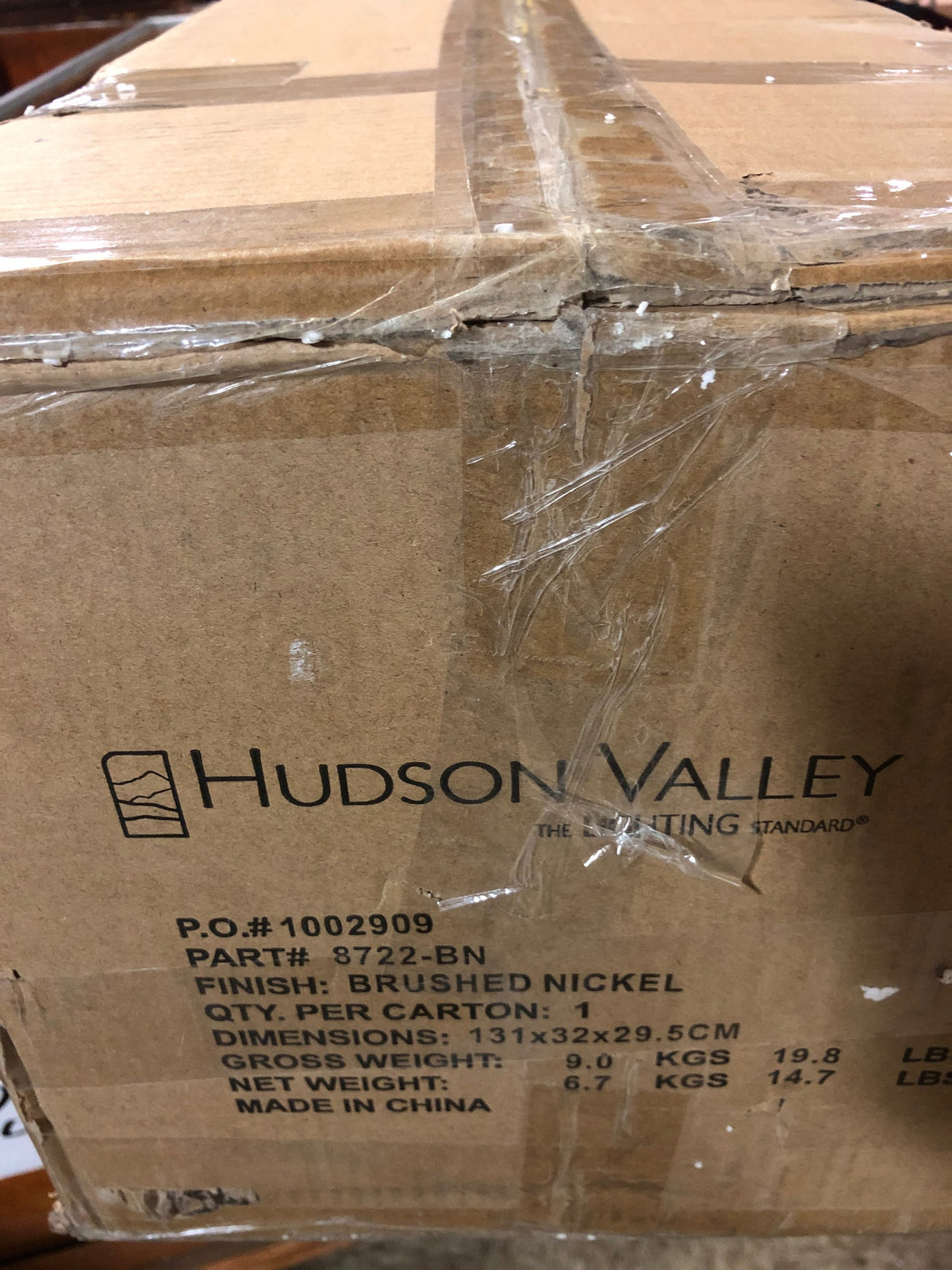 Hudson Valley 8722-BN Contemporary Modern LED Island Pendant from Jervis Collection in Pewter, Nickel, Silver Finish,