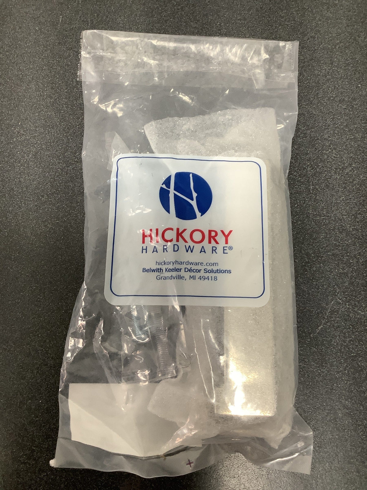 Hickory Hardware P3013-14 Studio 3 and 3-3/4" Dual Center to Center Square Block Cabinet Cup Pull / Drawer Cup Pull - Polished Nickel