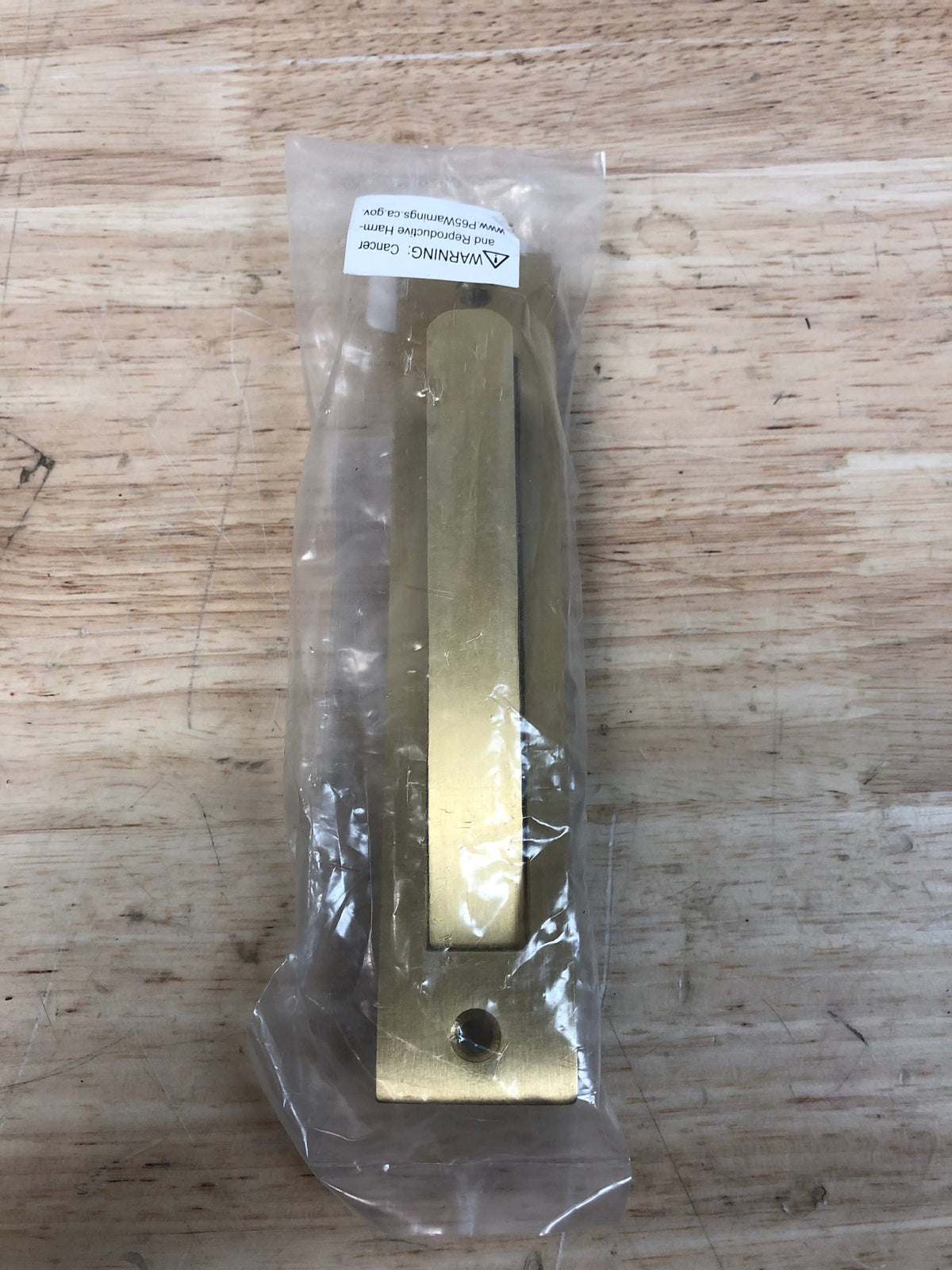 Deltana EP6125U4 Heavy Duty Pocket Door Flush Edge Pull - Brushed Brass