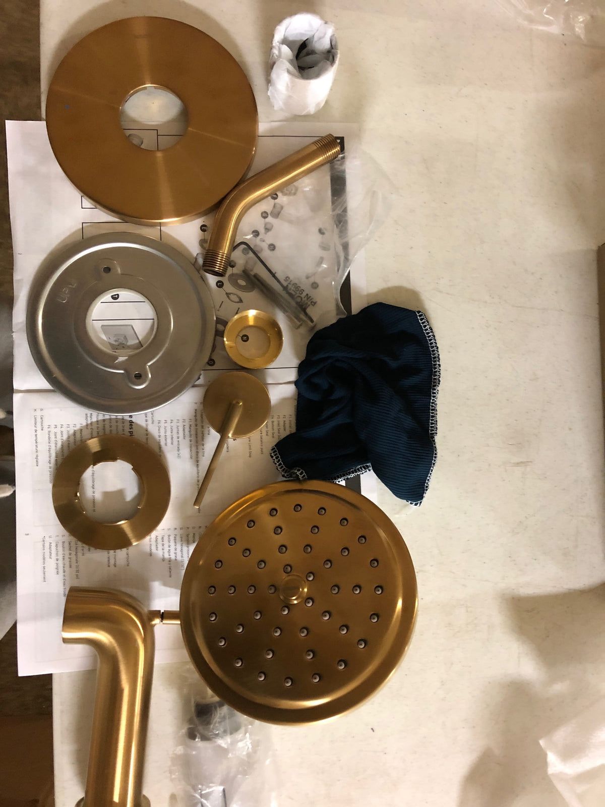 Moen UT2263EPBG Cia Tub and Shower Trim Package with 1.75 GPM Single Function Shower Head - Brushed Gold