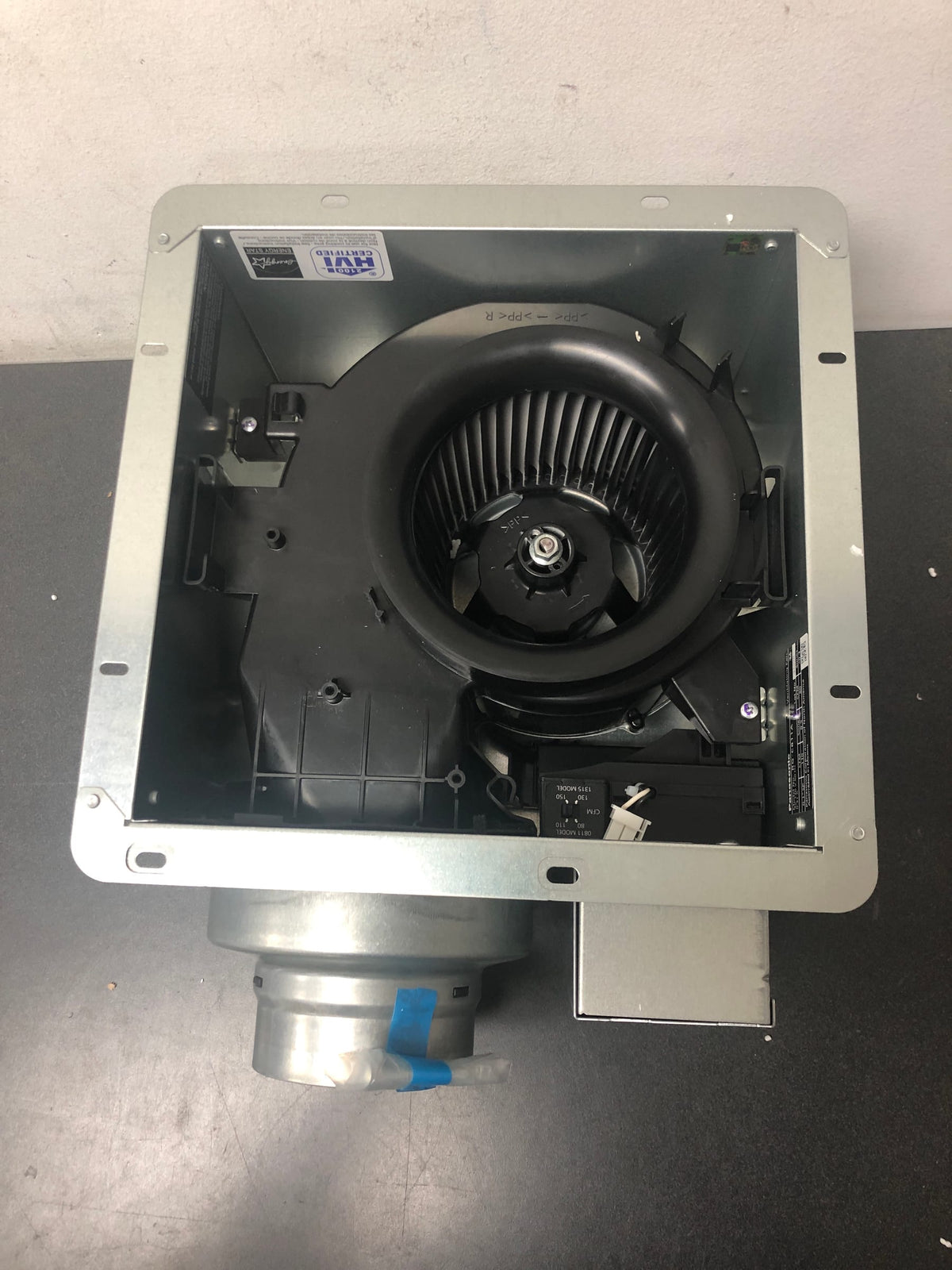Panasonic RG-C811A Whisper Choice DC Pick-A-Flow 80/110 CFM Ceiling Bathroom Exhaust Fan with Flex-Z Fast Bracket