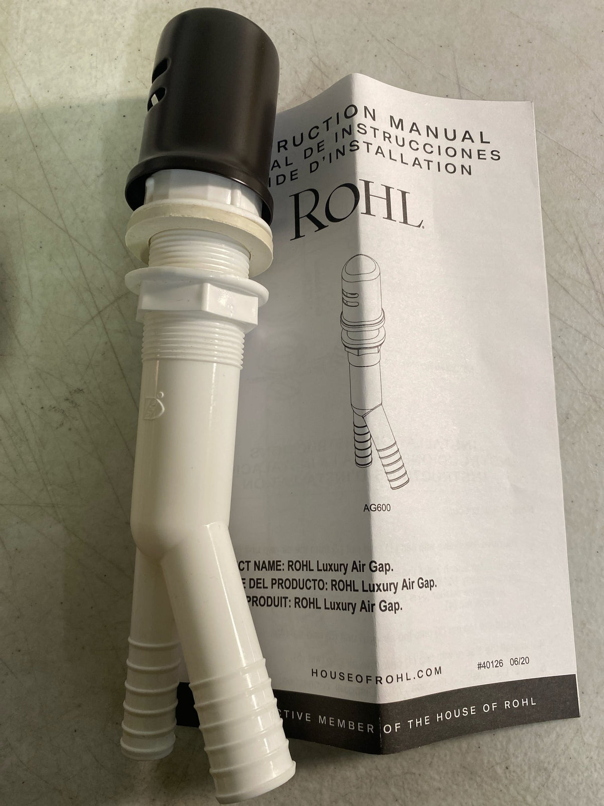 Rohl AG600TCB Luxury Brass Air Gap - Tuscan Brass (Living Finish)