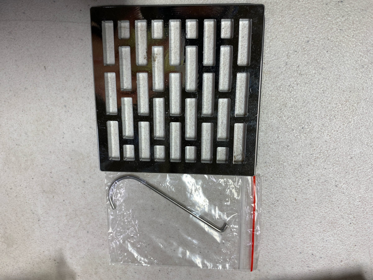 Newport Brass 233-406-26 Decorative Drains 4" Square Shower Drain Grid - Polished Chrome