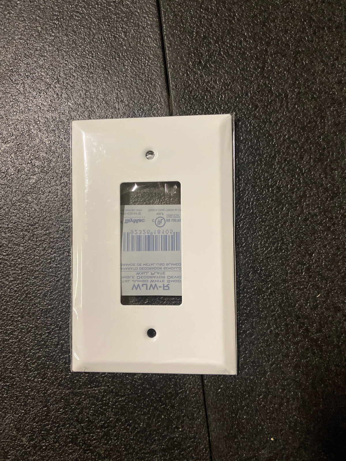 TayMac WJW-R 1-Gang White Smooth Metal Jumbo Decorator Wall Plate WJW-R, Outlet Cover Wall Plate with Screws, Electrical Outlet Cover Plate for 1 Device
