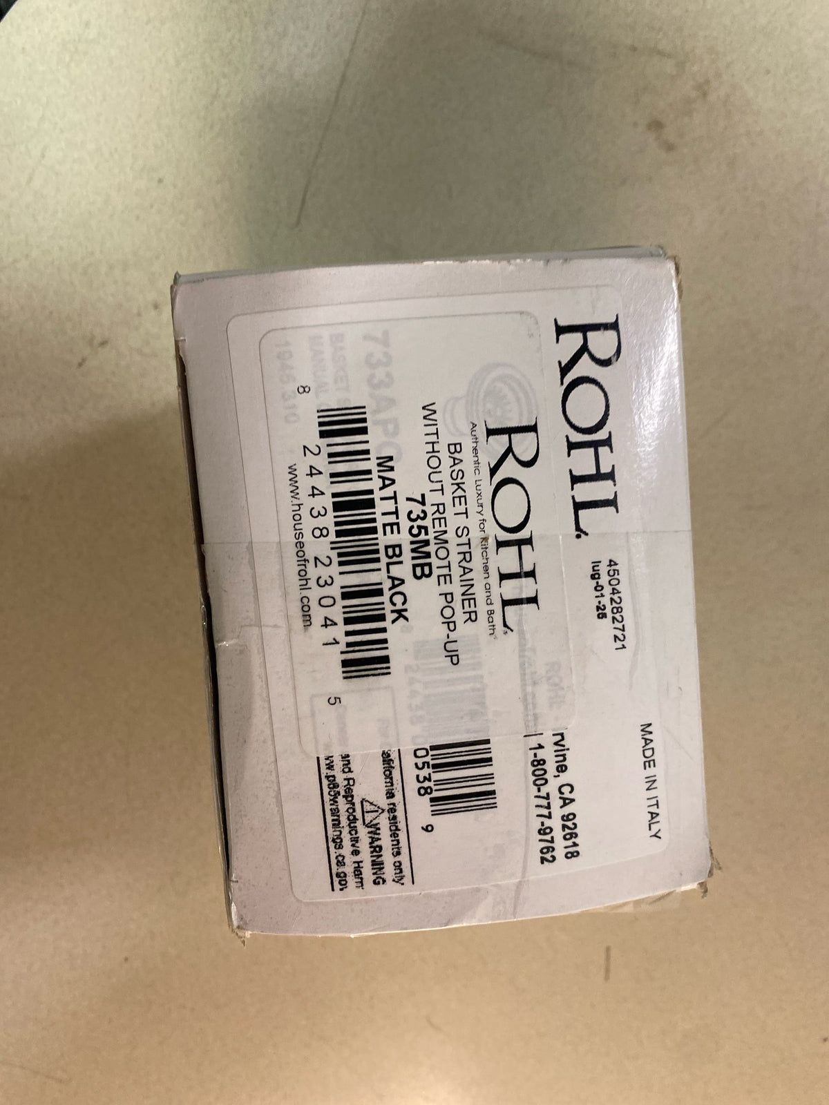 ROHL 735MB Kitchen Accessories, Matte Black
