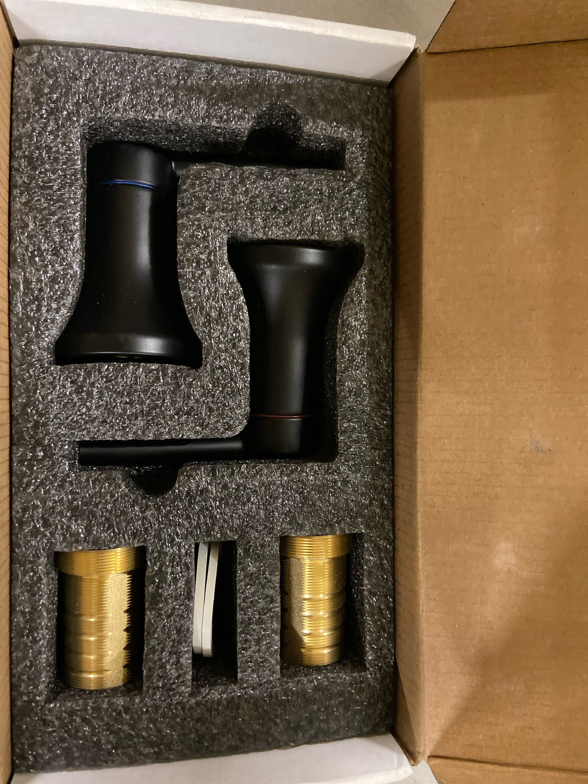 Delta H557BL Trinsic Bathroom Faucet Wall Mounted Lever Handles - Matte Black