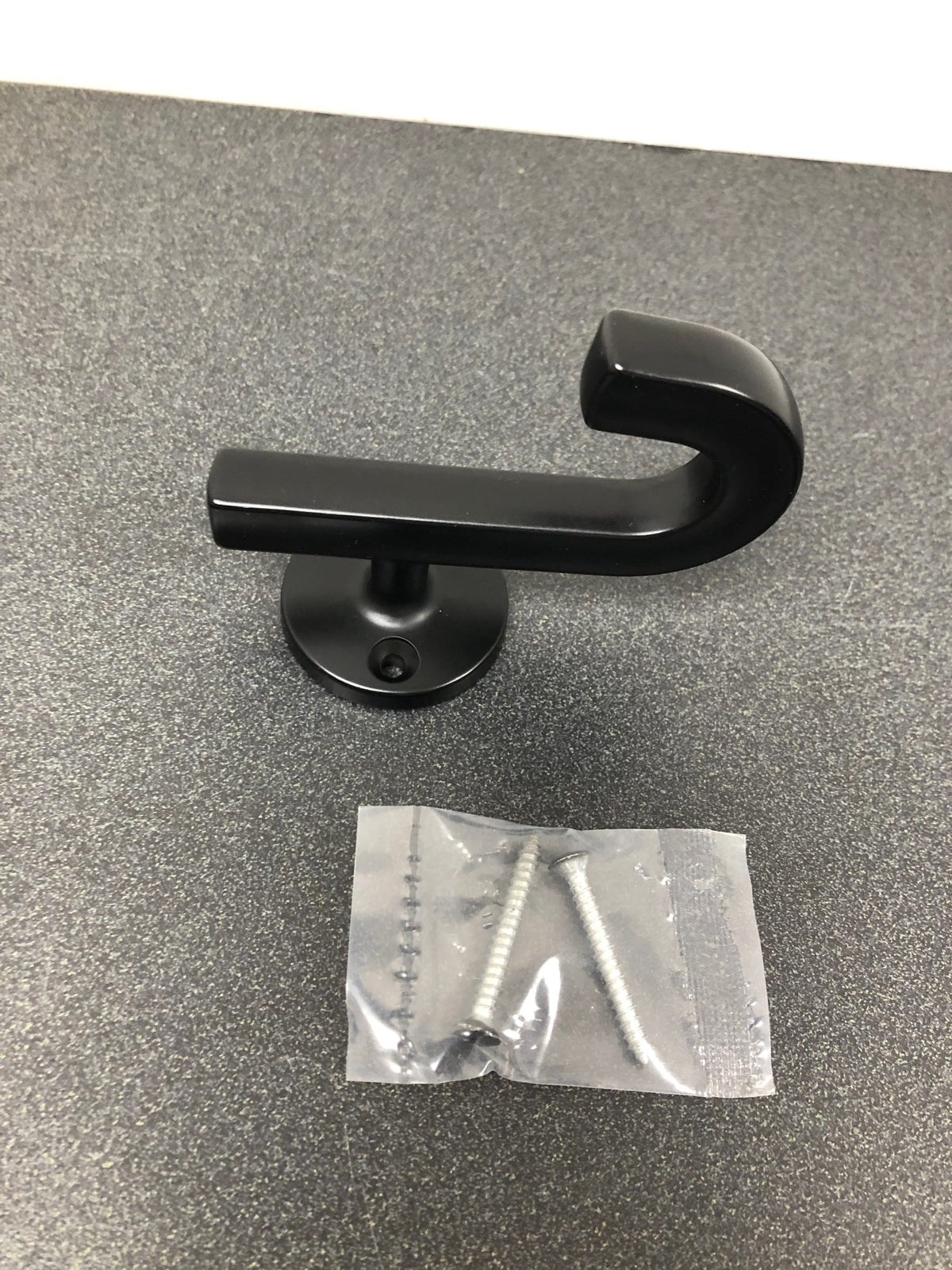 Hickory Hardware H077888MB Woodward 1-3/4" Wide Classic Modern Single Wall Mount Bath Robe Towel Utility Hook - Matte Black