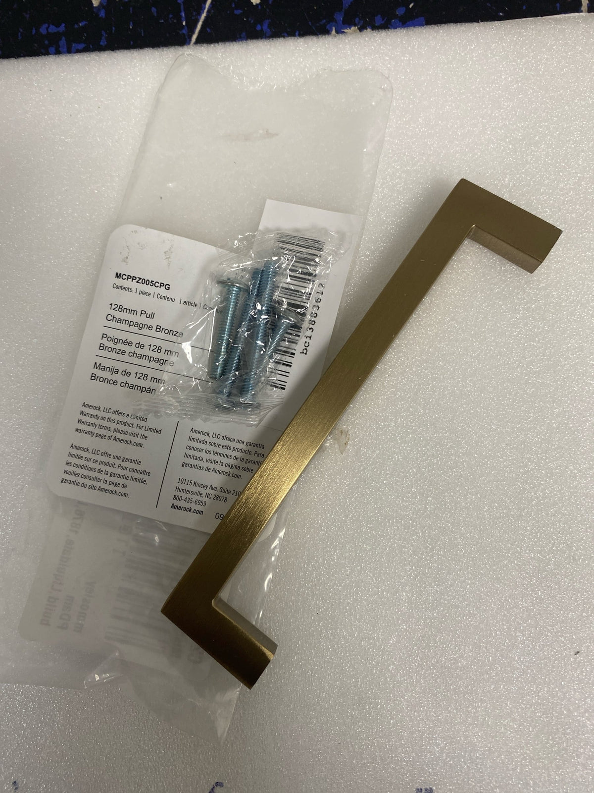 Miseno MCPPZ005CPG Studio 5-1/16 Inch Center to Center Handle-Style Cabinet Pull - Champagne Bronze