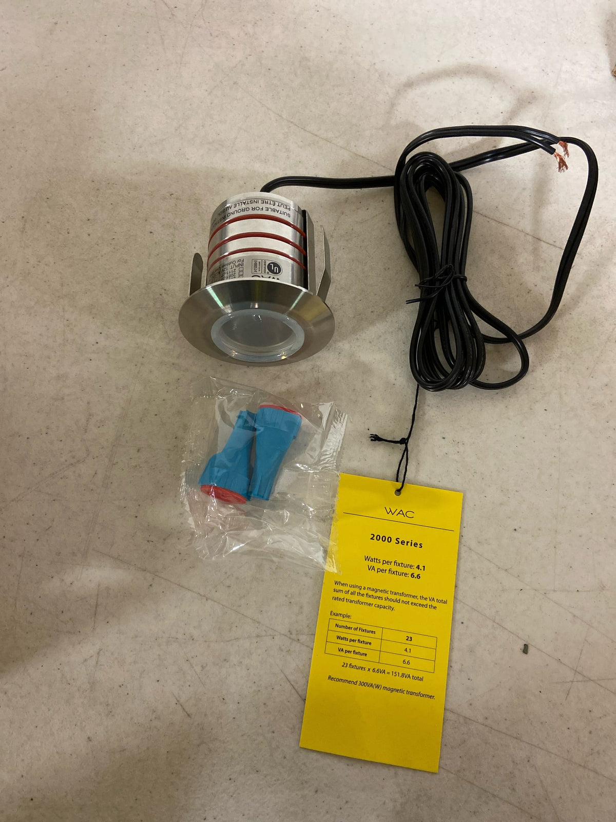 WAC Lighting 2021-27SS WAC Lighting 2021 3" Wide LED Inground Light with Clear Glass - 12 Volt